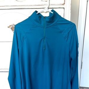 Womens Merrell 1/4 zip pullover size Large teal